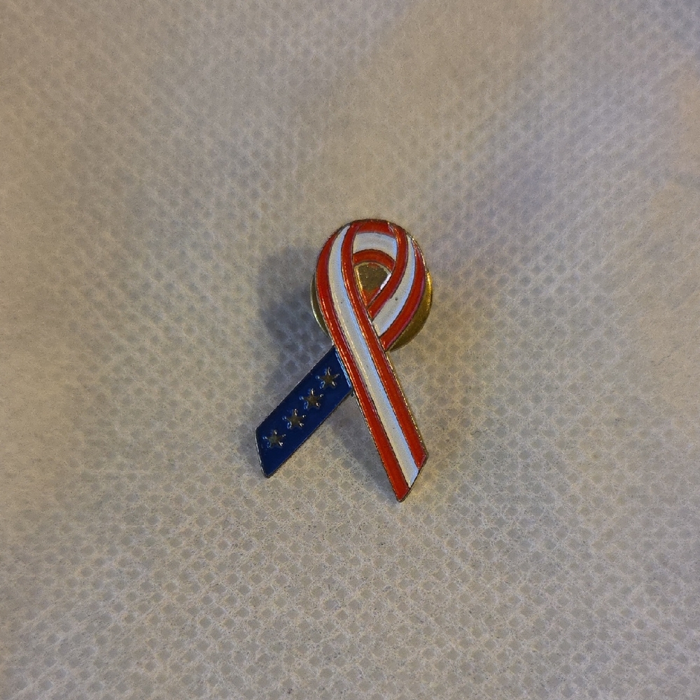 Patriotic Ribbon Pin